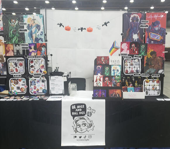 Artist Alley Display Ex. 1- Youmacon 2024